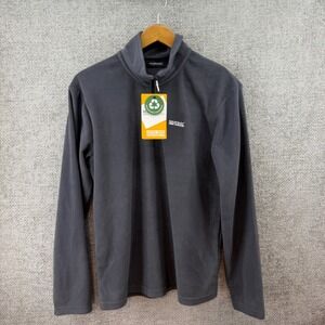 Regatta Fleece Pullover Mens Medium Grey New Quarter Zip Recycled Outdoor